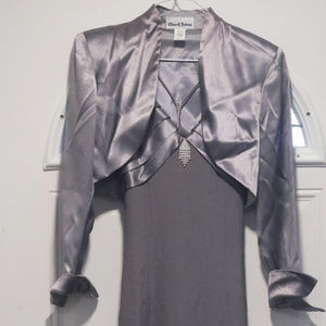 Silver Prom Bridesmaid Cocktail Formal Dress